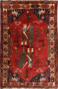 158X241 Qashqai Fine Rug Oriental (Wool, Persia/Iran) Carpetvista