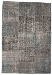  Patchwork Rug 158X230 Wool Grey/Dark Grey Small Carpetvista