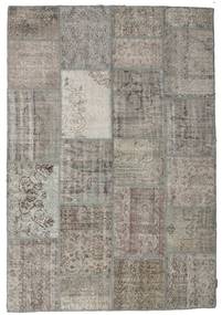 158X230 Patchwork Teppich Moderner Grau/Beige (Wolle, Türkei) Carpetvista