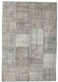  Patchwork Rug 157X230 Wool Grey/Beige Small Carpetvista