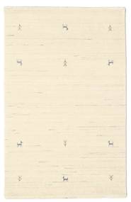  100X160 Small Gabbeh Loom Two Lines Rug - Off White Wool, 