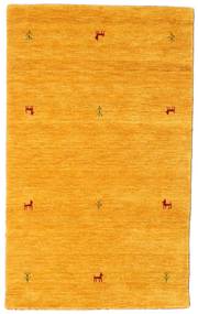  100X160 Pequeno Gabbeh Loom Two Lines Tapete - Amarelo Lã