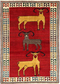  Qashqai Fine Rug 128X180 Persian Wool Dark Red/Red Small Carpetvista