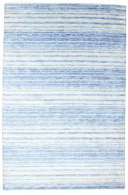 200X304 Bamboo Silk Handloom Rug Modern Light Blue/Light Grey ( India) Carpetvista