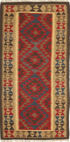 Kilim Maimane Rug 102X200 Brown/Orange Wool, Afghanistan Carpetvista