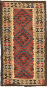 Kilim Maimane Rug 102X197 Brown/Orange Wool, Afghanistan Carpetvista