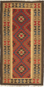 97X194 Kilim Maimane Rug Oriental Orange/Brown (Wool, Afghanistan) Carpetvista