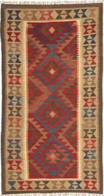 Kilim Maimane Rug 105X196 Brown/Orange Wool, Afghanistan Carpetvista