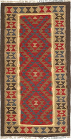 Kilim Maimane Rug 104X199 Brown/Orange Wool, Afghanistan Carpetvista