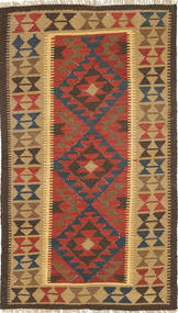 Kilim Maimane Rug 101X191 Brown/Orange Wool, Afghanistan Carpetvista