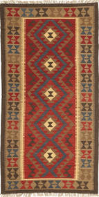 Kilim Maimane Rug 100X197 Orange/Red Wool, Afghanistan Carpetvista