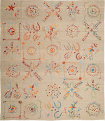  Orientalischer Kelim Suzani Teppich 252X290 Großer Wolle, Afghanistan Carpetvista