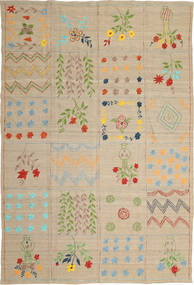  191X283 Kilim Suzani Rug Wool, Carpetvista