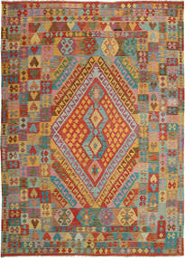  Kilim Afghan Old Style Tapis 253X351 De Laine Grand Carpetvista