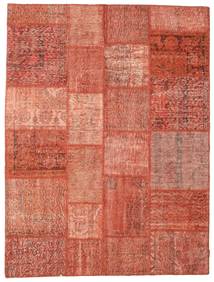 Patchwork Rug 174X231 Red/Orange Wool, Turkey Carpetvista