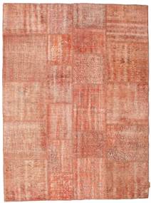 172X233 Patchwork Teppich Moderner Orange/Beige (Wolle, Türkei) Carpetvista