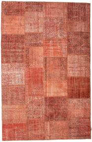 Tapete Patchwork 196X302 Vermelho/Laranja (Lã, Turquia)