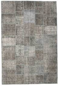  Patchwork Rug 201X301 Wool Grey/Dark Grey Carpetvista
