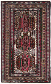 絨毯 バルーチ 103X182 ダークレッド/レッド (ウール, アフガニスタン)