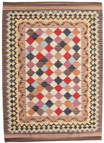 Kelim Caspian 160X230 Brown Wool Rug