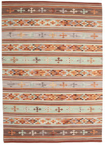 Kelim Anatolian 140X200 小 マルチカラー ウール 絨毯
