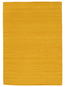  160X230 Einfarbig Vista Teppich - Gelb Wolle