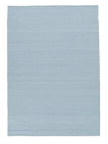Vista 160X230 Light Blue Plain (Single Colored) Wool Rug 