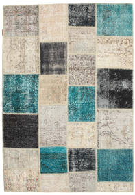 絨毯 パッチワーク 140X202 ベージュ/ターコイズ (ウール, トルコ)
