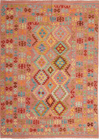 176X241 Kelim Afghan Old Style Matta Orientalisk (Ull, Afghanistan) Carpetvista