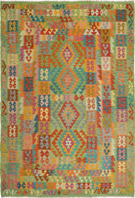  Kelim Afghan Old Stil Teppich 205X303 Carpetvista
