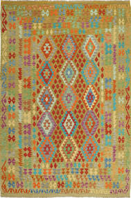  Oosters Kelim Afghan Old Style Vloerkleed 205X301 Wol, Afghanistan Carpetvista