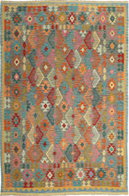  Kilim Afghan Old Style Rug 200X304 Wool Carpetvista