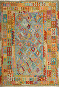  204X300 Kilim Afghan Old Style Rug Wool, Carpetvista