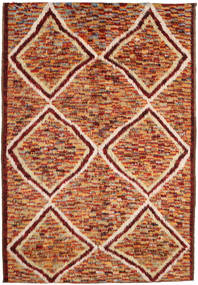 197X292 Barchi/Moroccan Berber Rug Modern Beige/Red (Wool, Afghanistan) Carpetvista