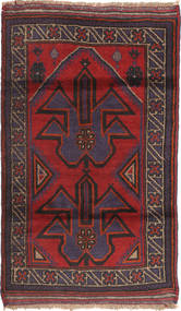  Orientalisk Beluch Matta 83X135 Mörkröd/Röd Ull, Afghanistan Carpetvista