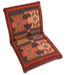 60X110 Kelim Sitting Cushion Poef Vloerkleed Oosters (Wol, Perzië/Iran) Carpetvista