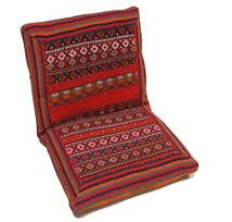60X110 Tapete Oriental Kilim Sitting Cushion Puf (Lã, Pérsia/Irão) Carpetvista