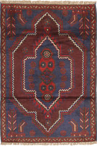  Oriental Baluch Rug 83X130 Black/Dark Red Wool, Afghanistan Carpetvista