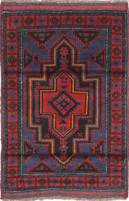  Orientalischer Belutsch Teppich 83X130 Wolle, Afghanistan Carpetvista