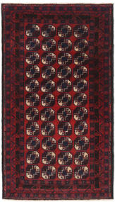  Balúchi Tapete 84X156 Lã Vermelho Escuro/Vermelho Pequeno Carpetvista