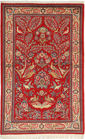 Sarough Figurativ Teppich 135X215 Wolle, Persien/Iran Carpetvista