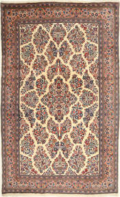 196X312 Sarough Teppich Orientalischer Beige/Braun (Wolle, Persien/Iran) Carpetvista