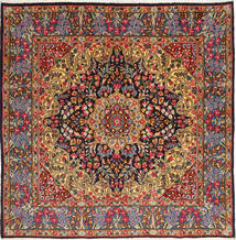 Kerman Teppich 191X197 Quadratisch Wolle, Persien/Iran Carpetvista