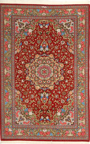  Qum Kork/Silk Rug 141X215 Persian Wool Small Carpetvista