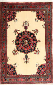 151X235 Tapete Oriental Afshar/Sirjan Bege/Vermelho (Lã, Pérsia/Irão) Carpetvista