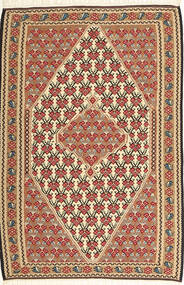  112X163 Small Kilim Fars Senneh Rug Wool, Carpetvista