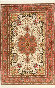 104X156 Tabriz 50 Raj With Silk Rug Oriental (Wool, Persia/Iran) Carpetvista