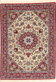  Orientalischer Isfahan Seidenkette Teppich 79X114 Wolle, Persien/Iran Carpetvista