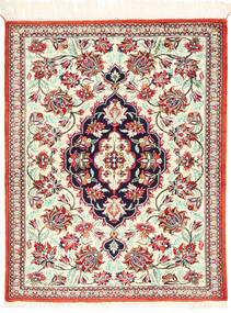  Qum Silk Rug 59X74 Persian Silk Small Carpetvista