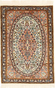 63X92 Kashmir Äkta Silke Matta Orientalisk (Silke, Indien) Carpetvista